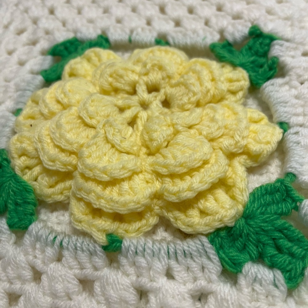 Handmade Crochet Floral Accent